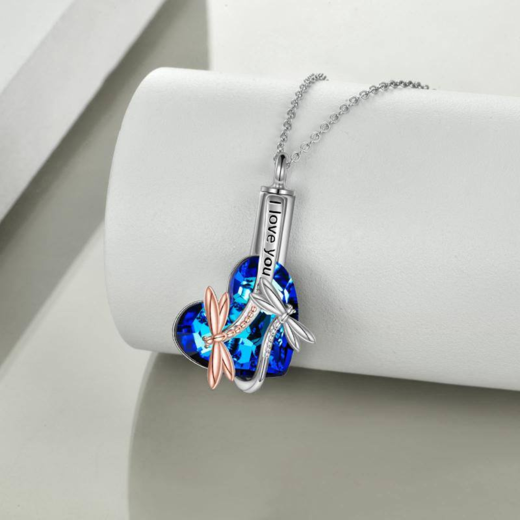 Dragonfly Destiny Cremation Necklace