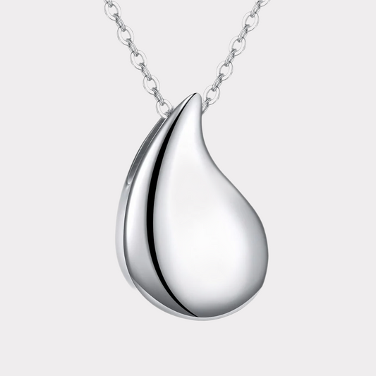 Elegant Teardrop Cremation Necklace