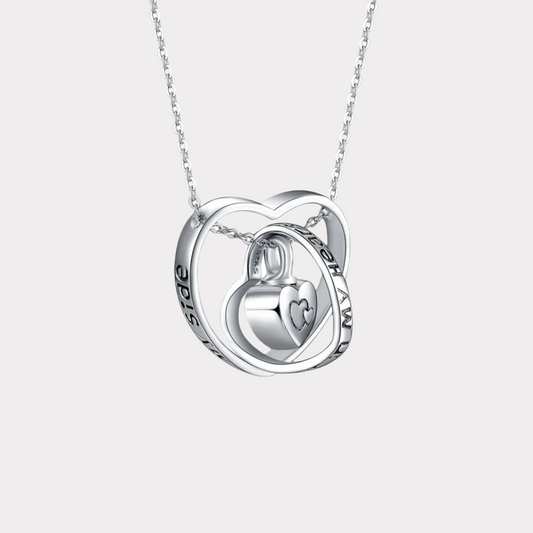 Entangled Hearts Cremation Necklace