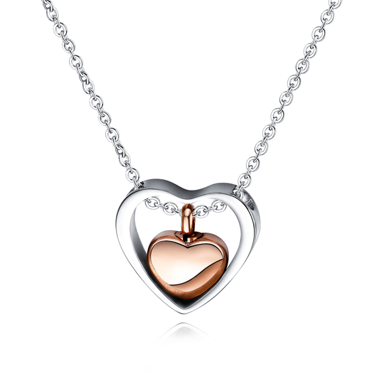 Entwined Hearts Cremation Pendant