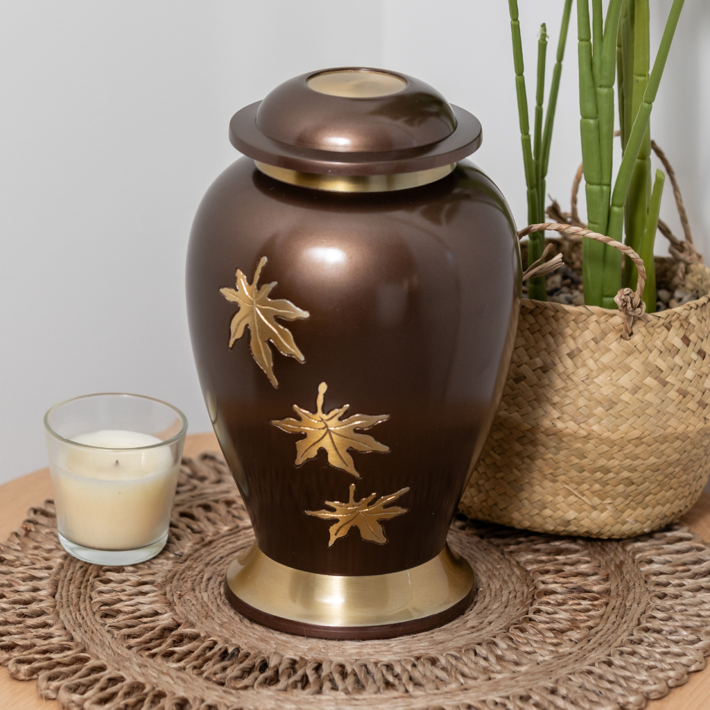 Falling Leaves Cremation Urn