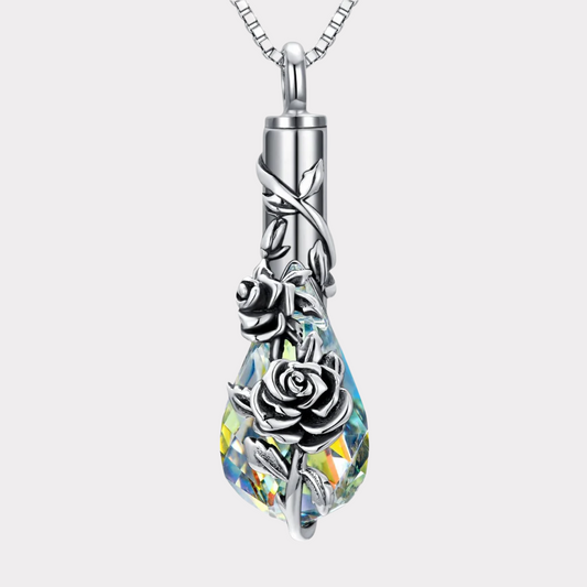 Floral Flourish Cremation Necklace