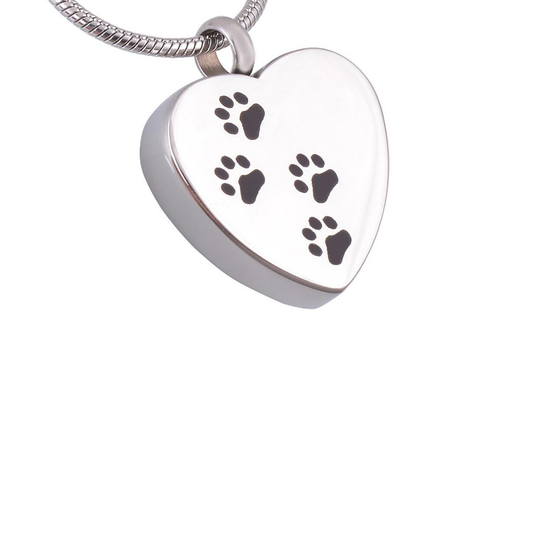 Heart Paws Cremation Pendant