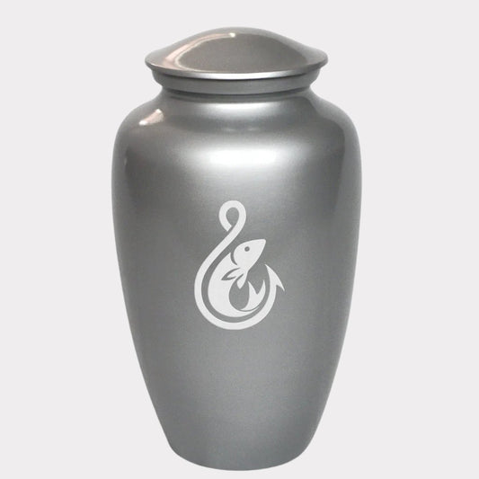 Hook And Fish Cremation Urn