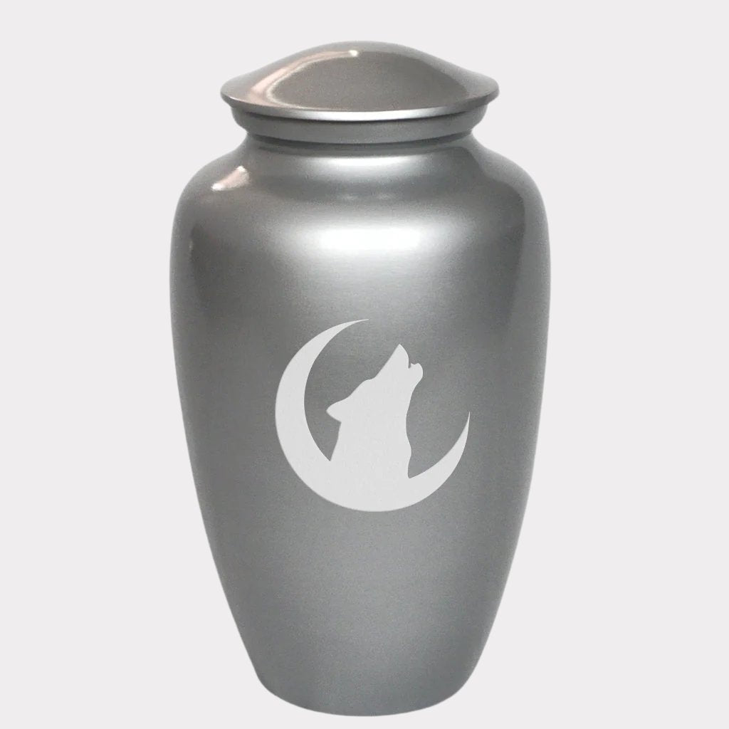 Howling Wolf Cremation Urn