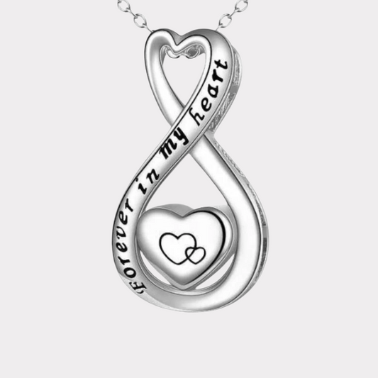 Infinity Heart Cremation Pendant