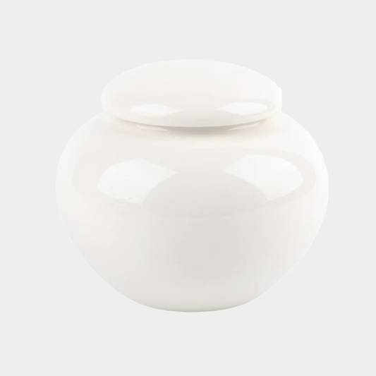 Ivory Ceramic Keepsake Urn