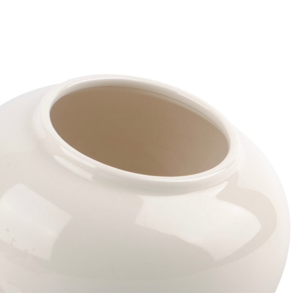 Ivory Ceramic Small Urn