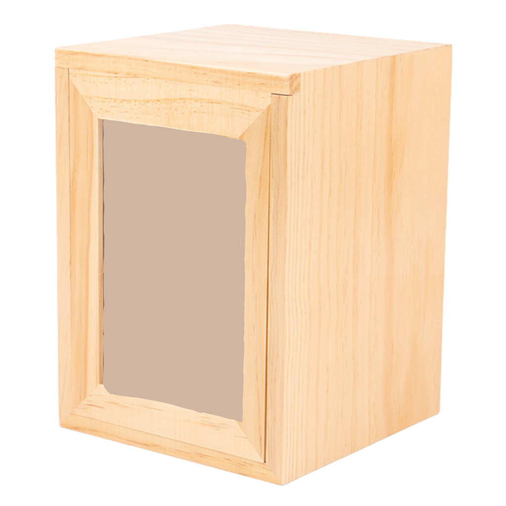 Large Photo Box Wood Cremation Urn