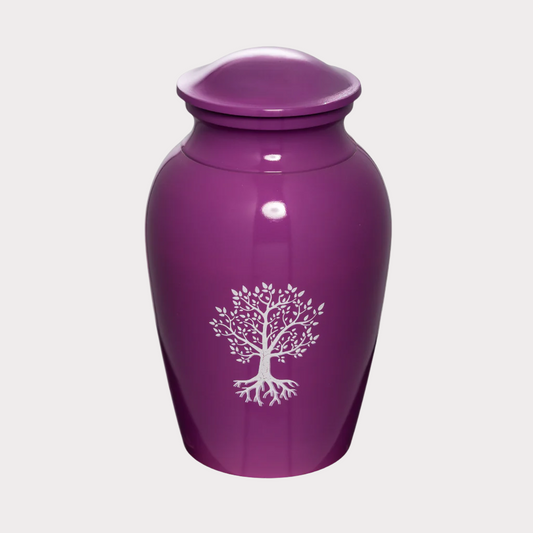 Lavender Life Tree Cremation Urn