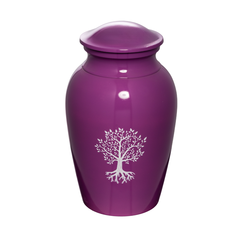 Lavender Life Tree Cremation Urn