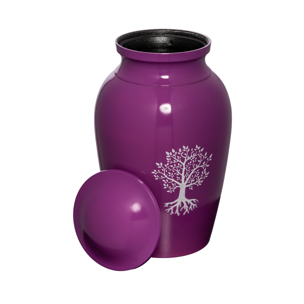 Lavender Life Tree Cremation Urn