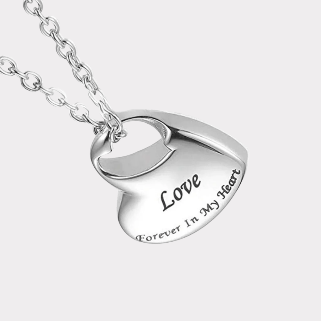 Love Forever In My Heart Cremation Necklace