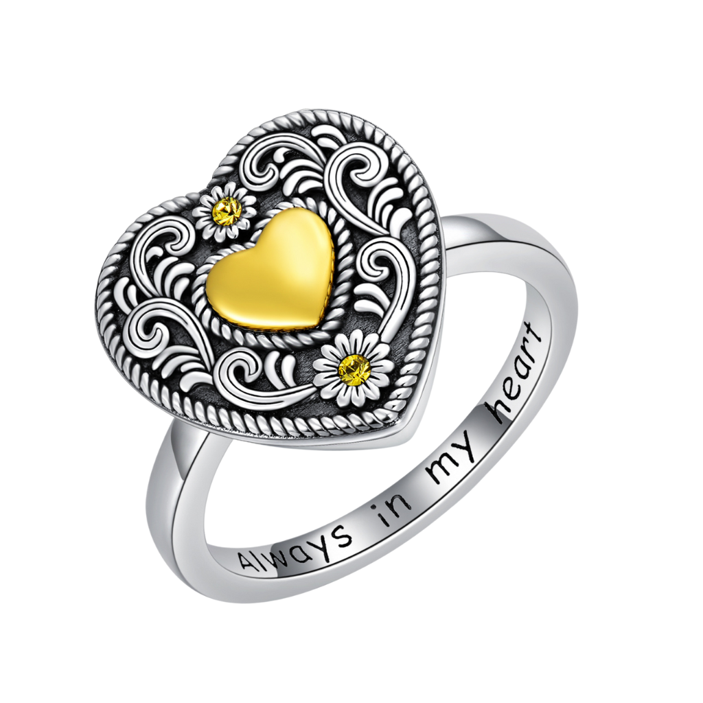 Loving Heart Cremation Ring