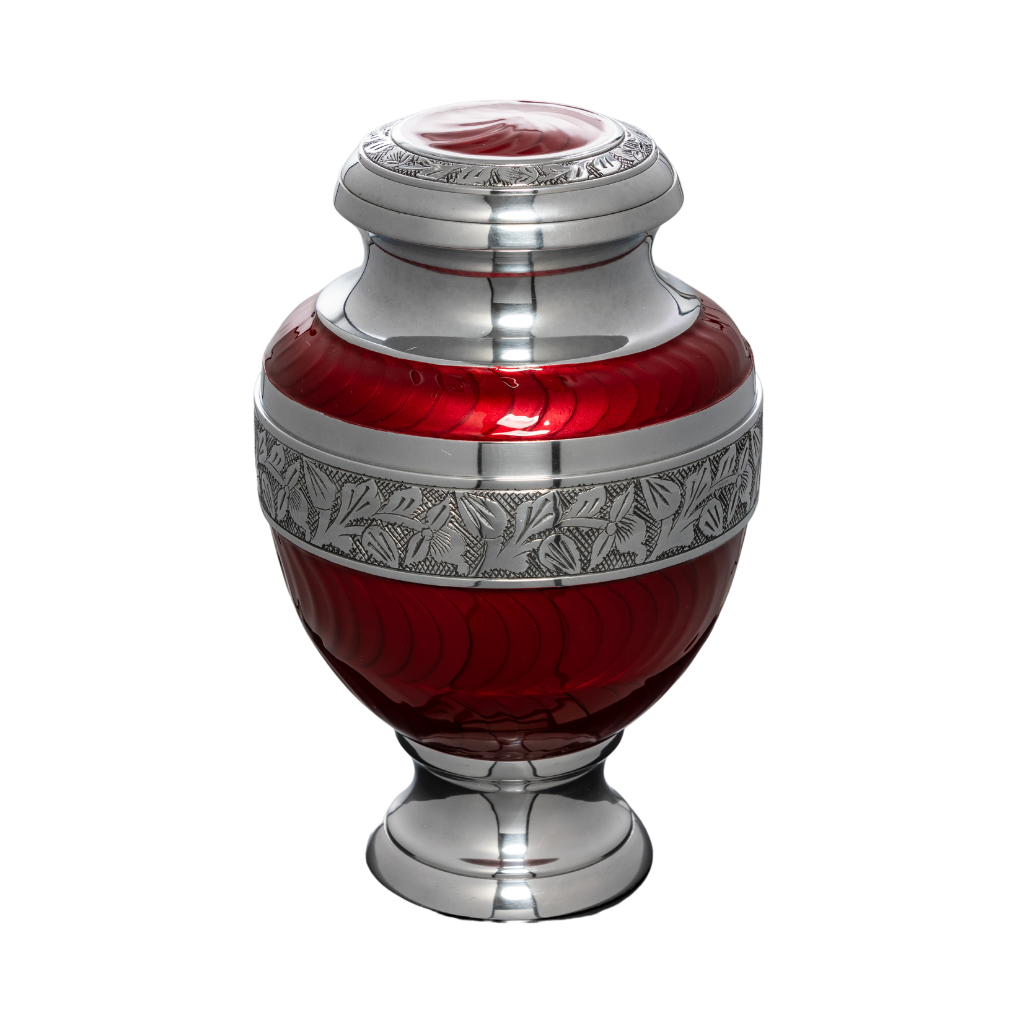 Maroon Regal Remembrance Cremation Urn