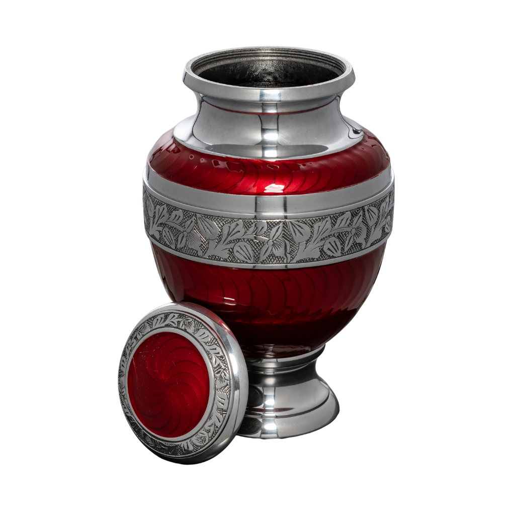 Maroon Regal Remembrance Cremation Urn