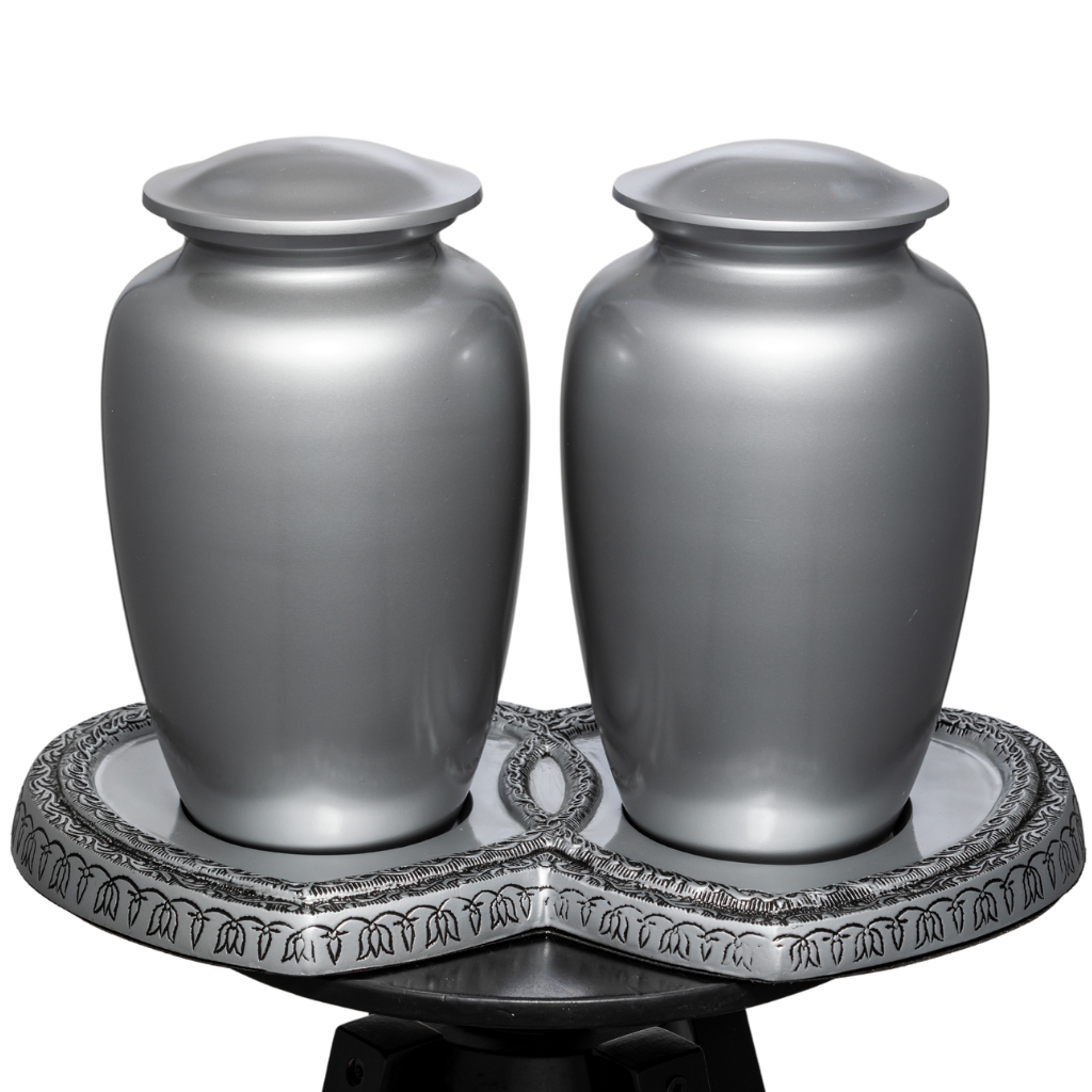 Pewter Love Companion Urn Stand