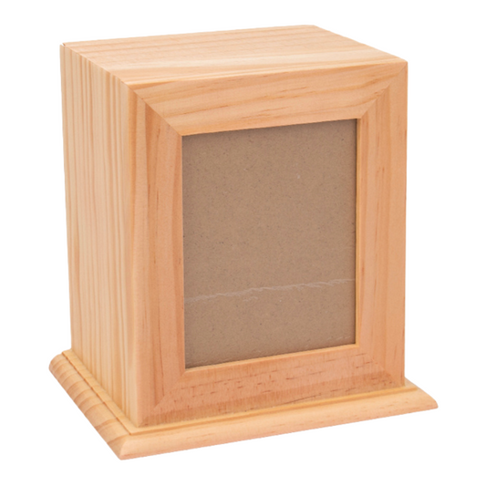 Photo Box Small Wood Cremation Urn