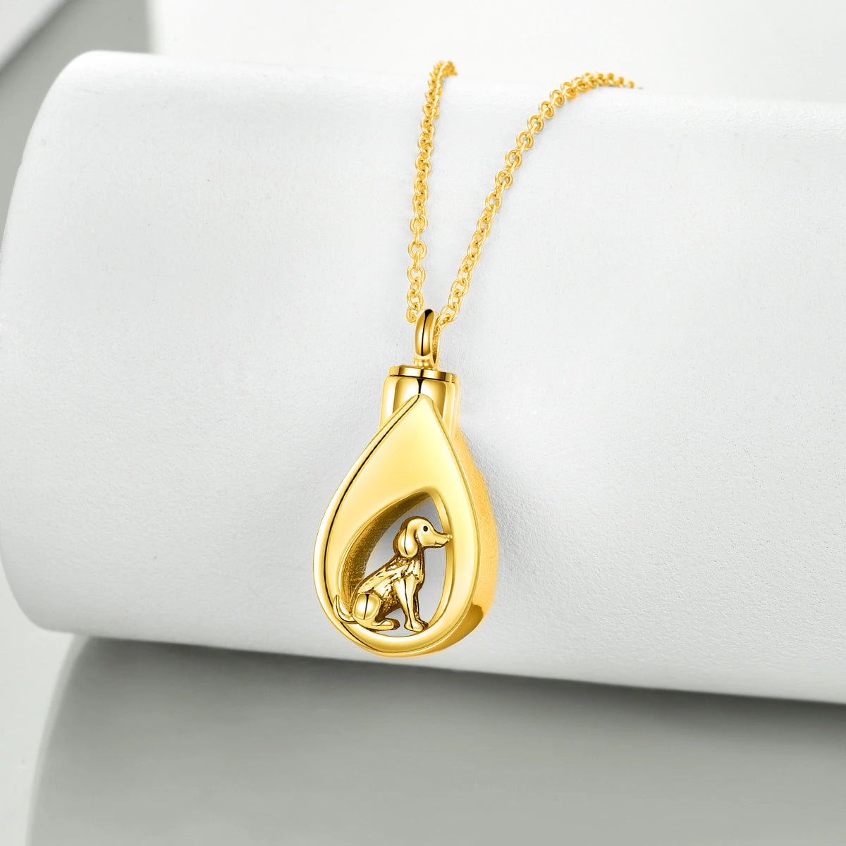 Puppy Love Gold Vermeil Cremation Pendant