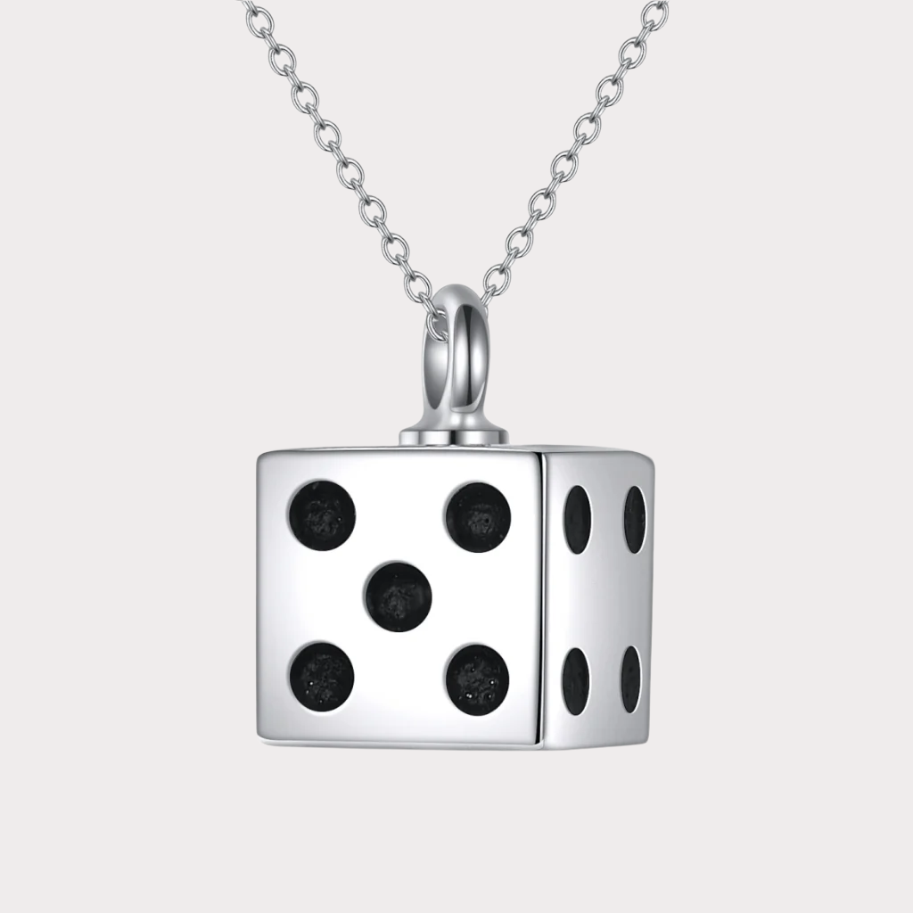 Rollers Dice Cremation Pendant