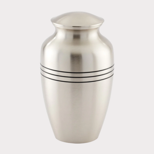 Silver Peace Cremation Urn