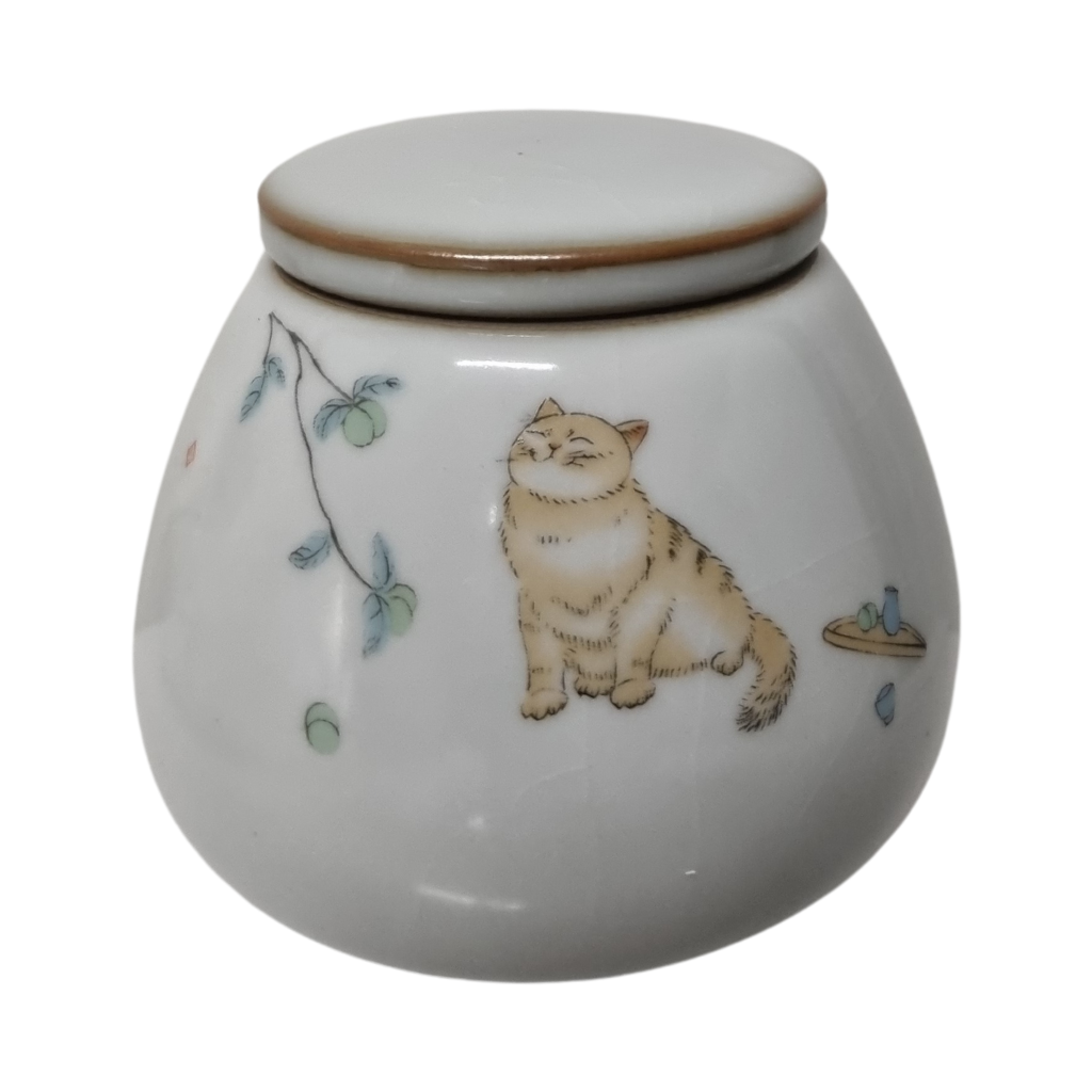 Sitting Cat Keepsake Urn