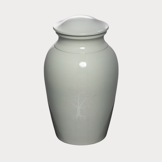 Snowy Life Tree Cremation Urn