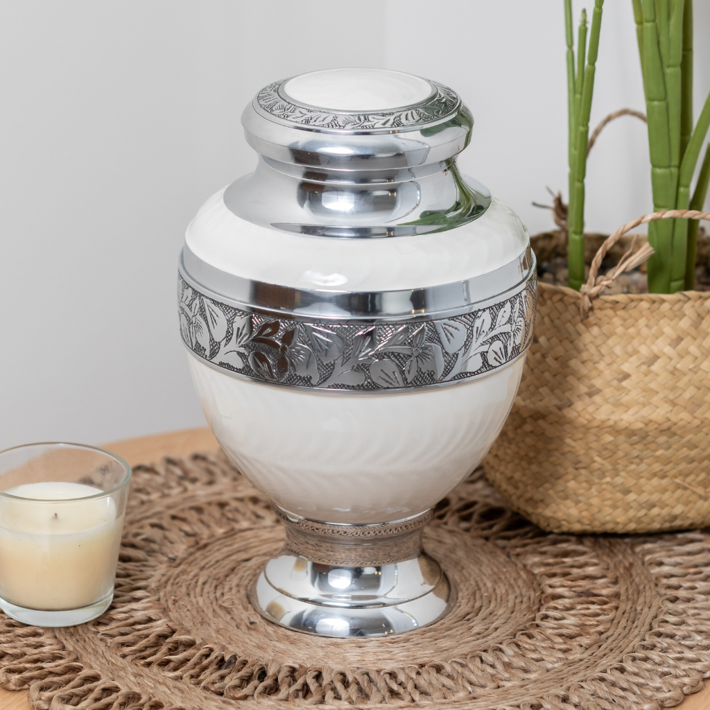 Snowy Regal Remembrance Cremation Urn