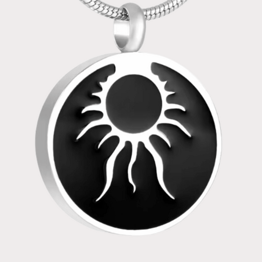 Sun's Zenith Cremation Pendant