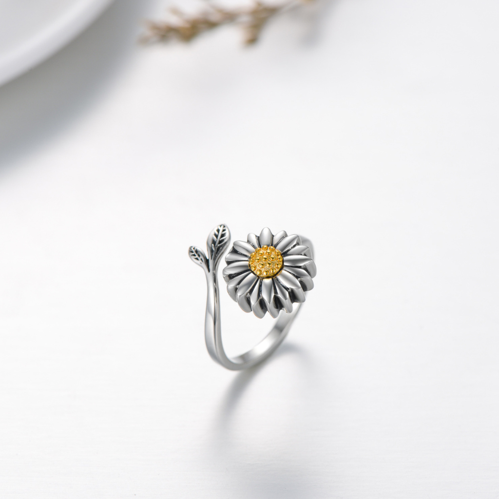 Sunflower Serenity Cremation Ring