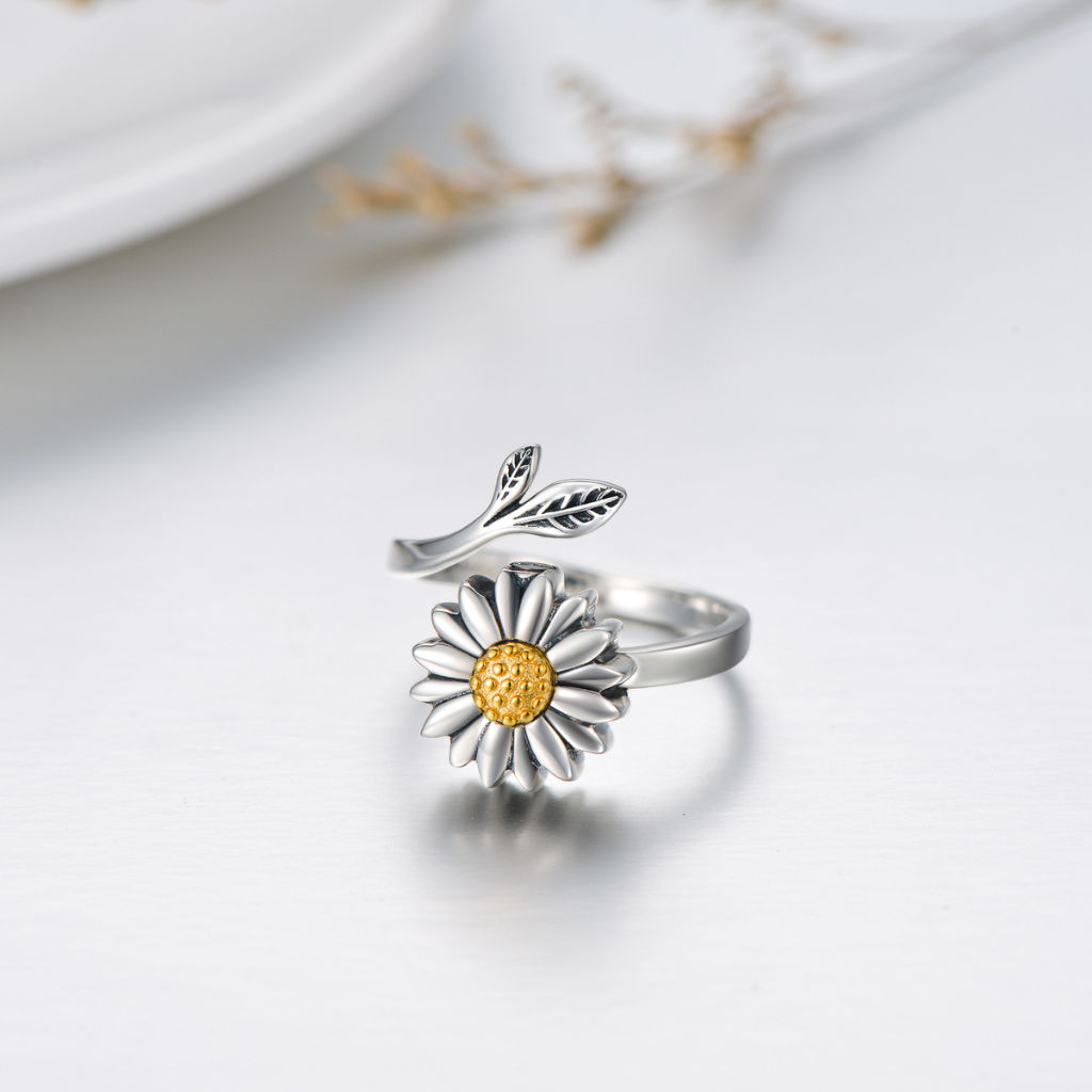 Sunflower Serenity Cremation Ring