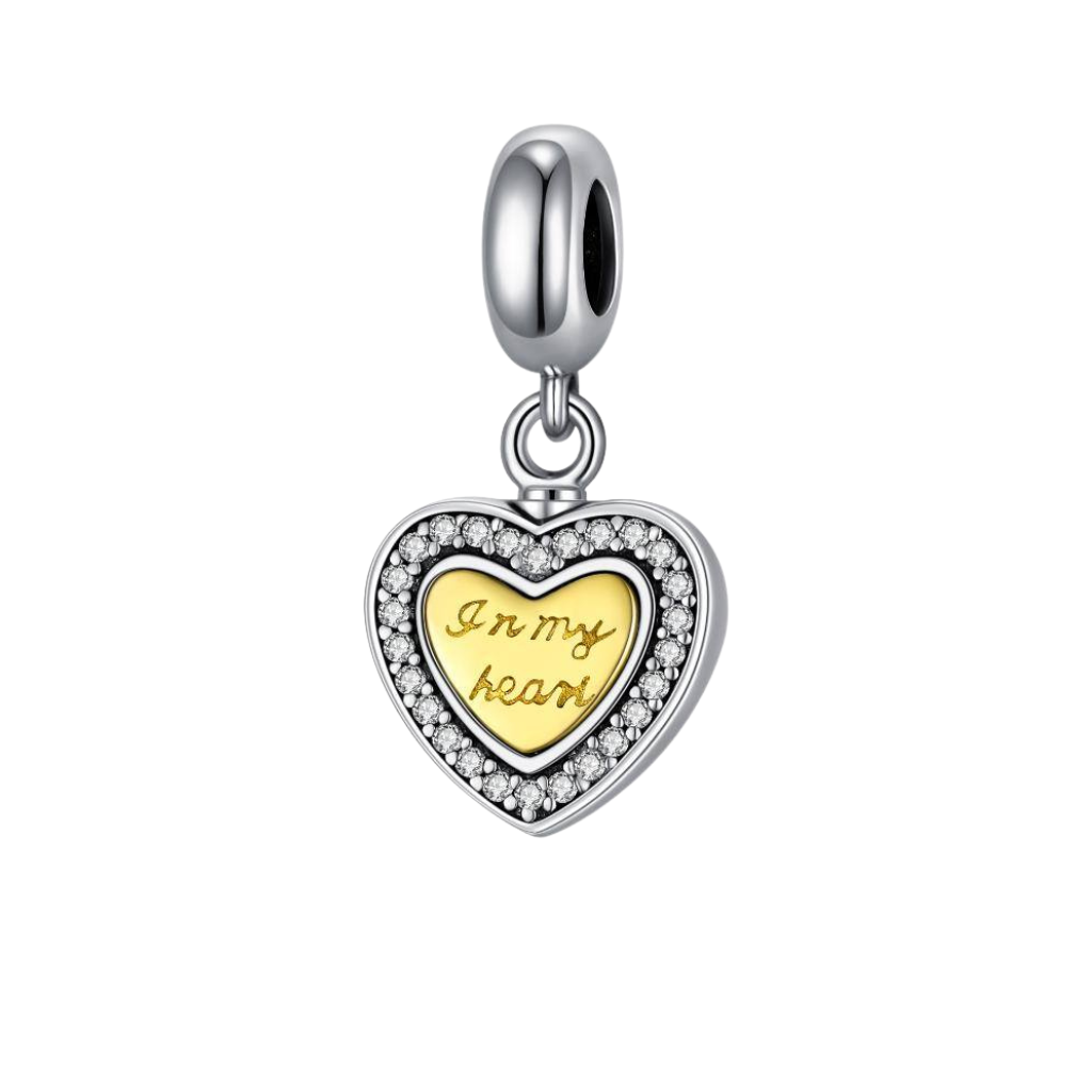 Touching Heart Cremation Charm