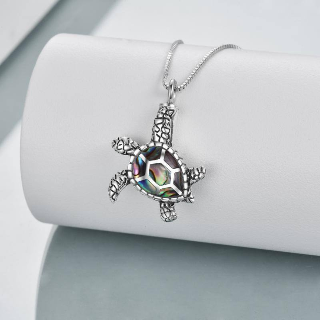 Turtle Dream Cremation Necklace