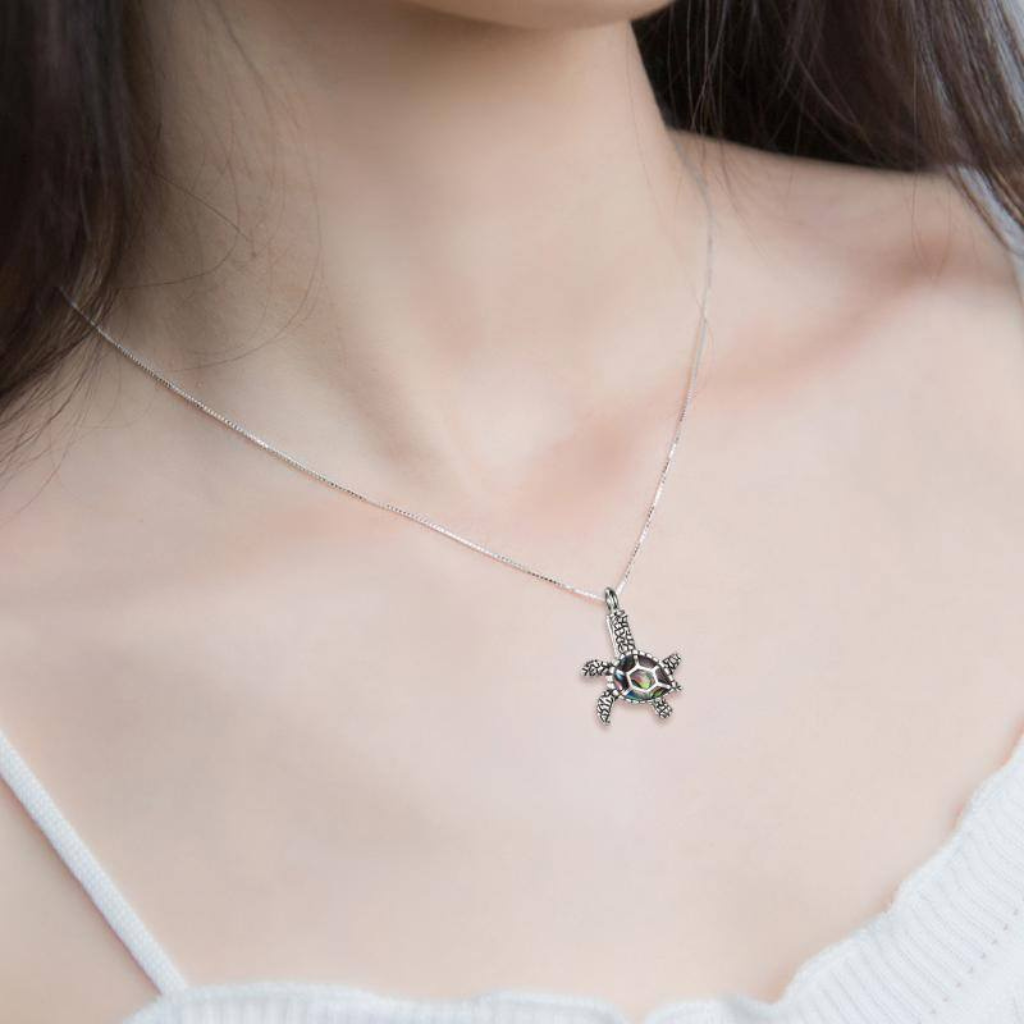 Turtle Dream Cremation Necklace