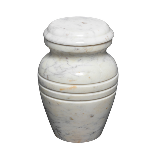 White Marble Cremation Urn