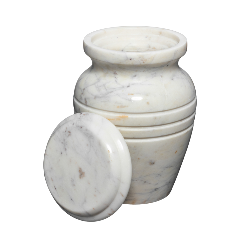 White Marble Cremation Urn