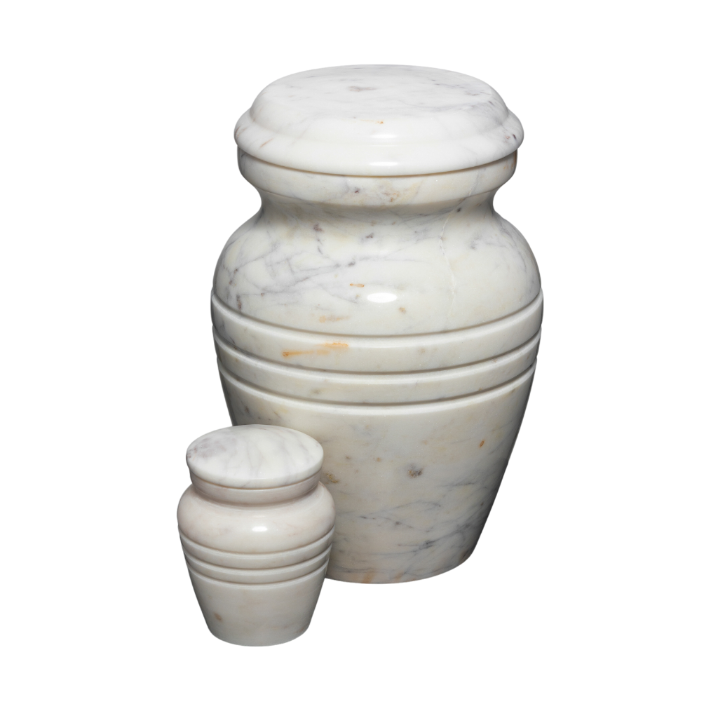 White Marble Cremation Urn