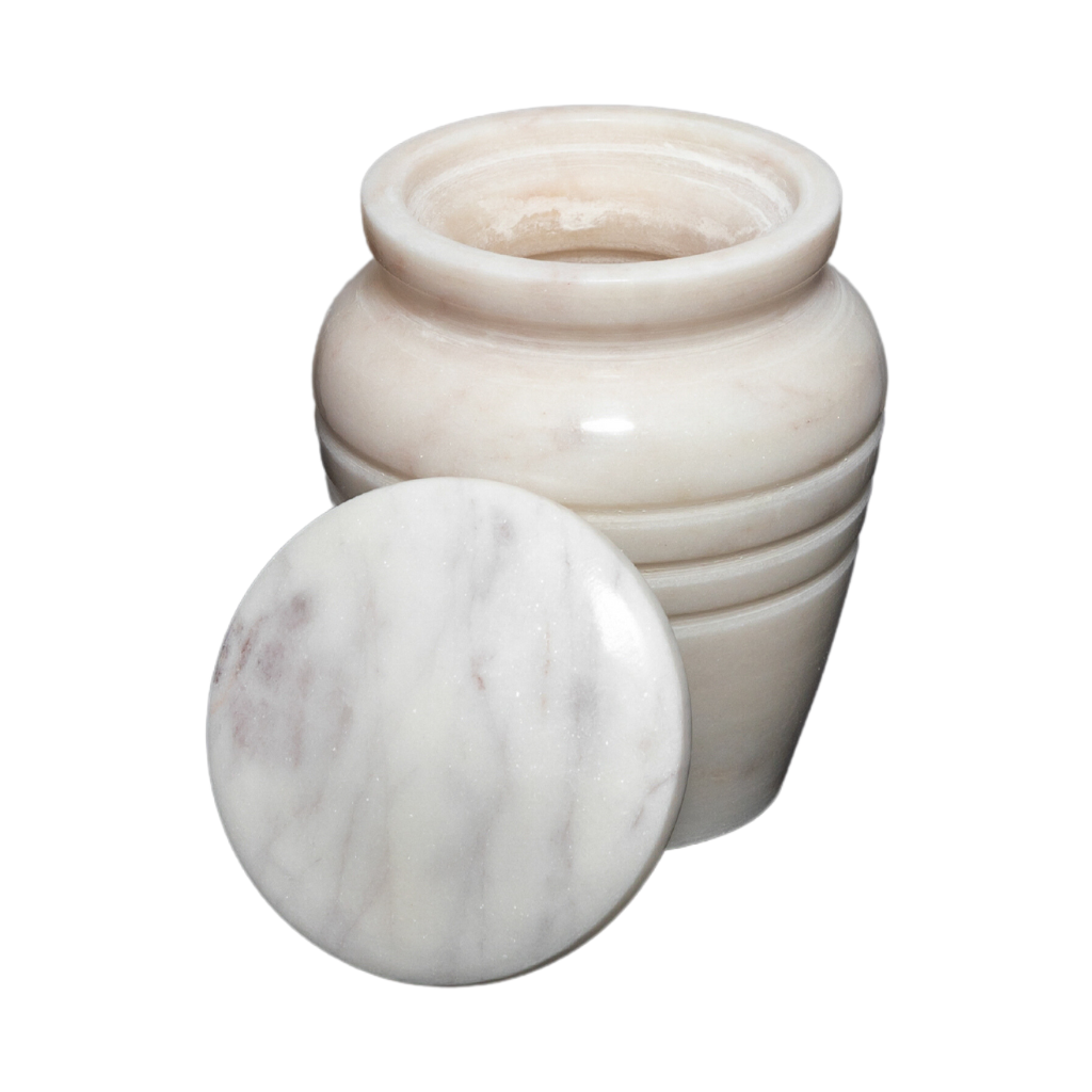 White Marble Keepsake Urn