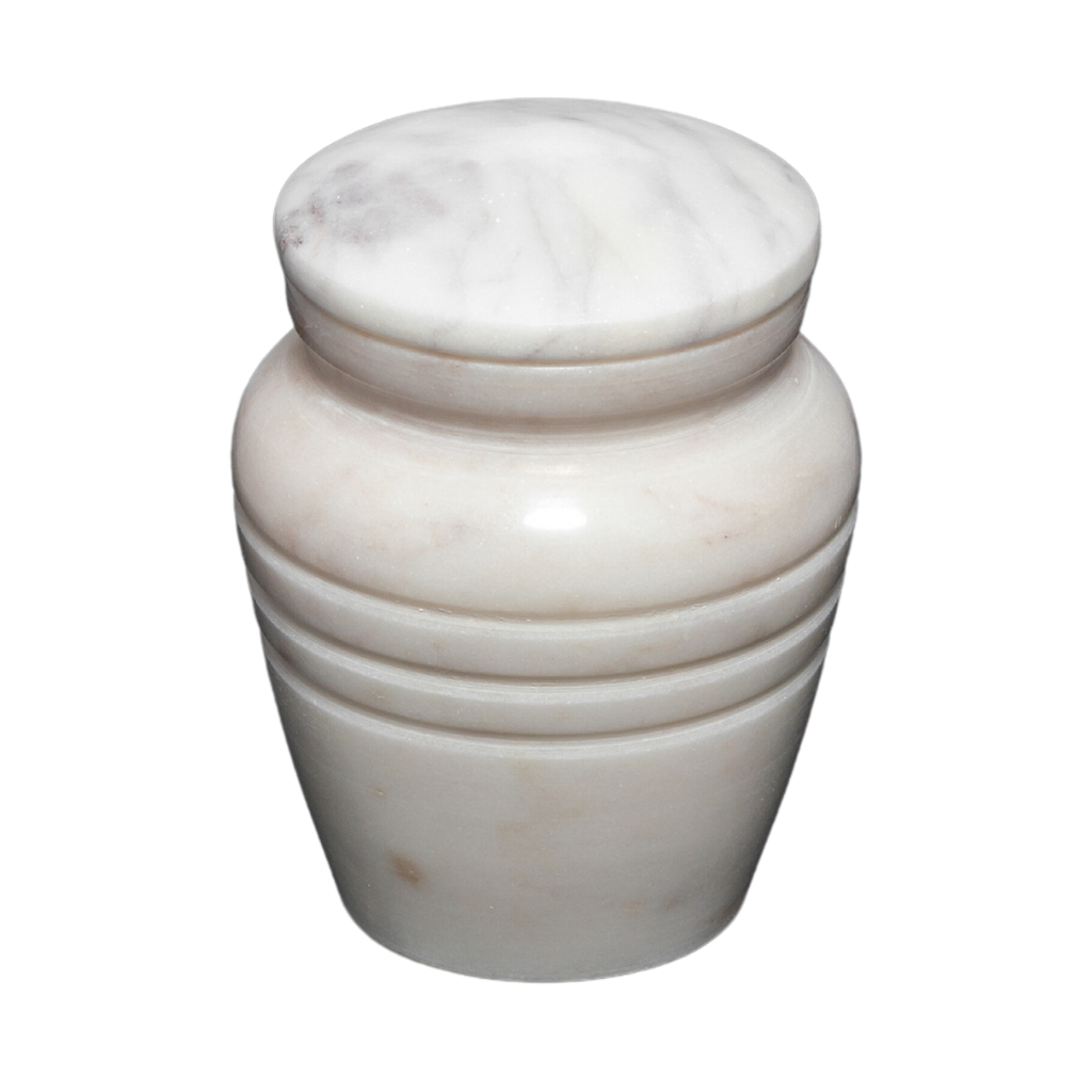 White Marble Keepsake Urn