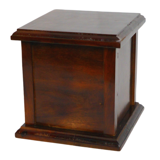 Wooden box urn